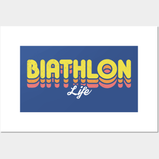 Retro Biathlon Life Posters and Art